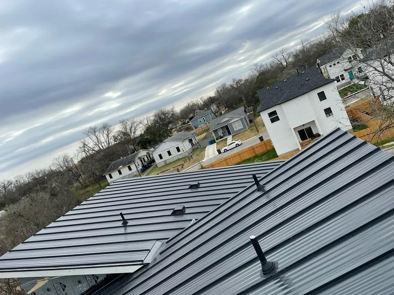 Standing seam metal roof panels with vents for Skylight Repair in Brook Park
